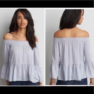 🤍3/$30 American Eagle Outfitters Off Shoulder Top